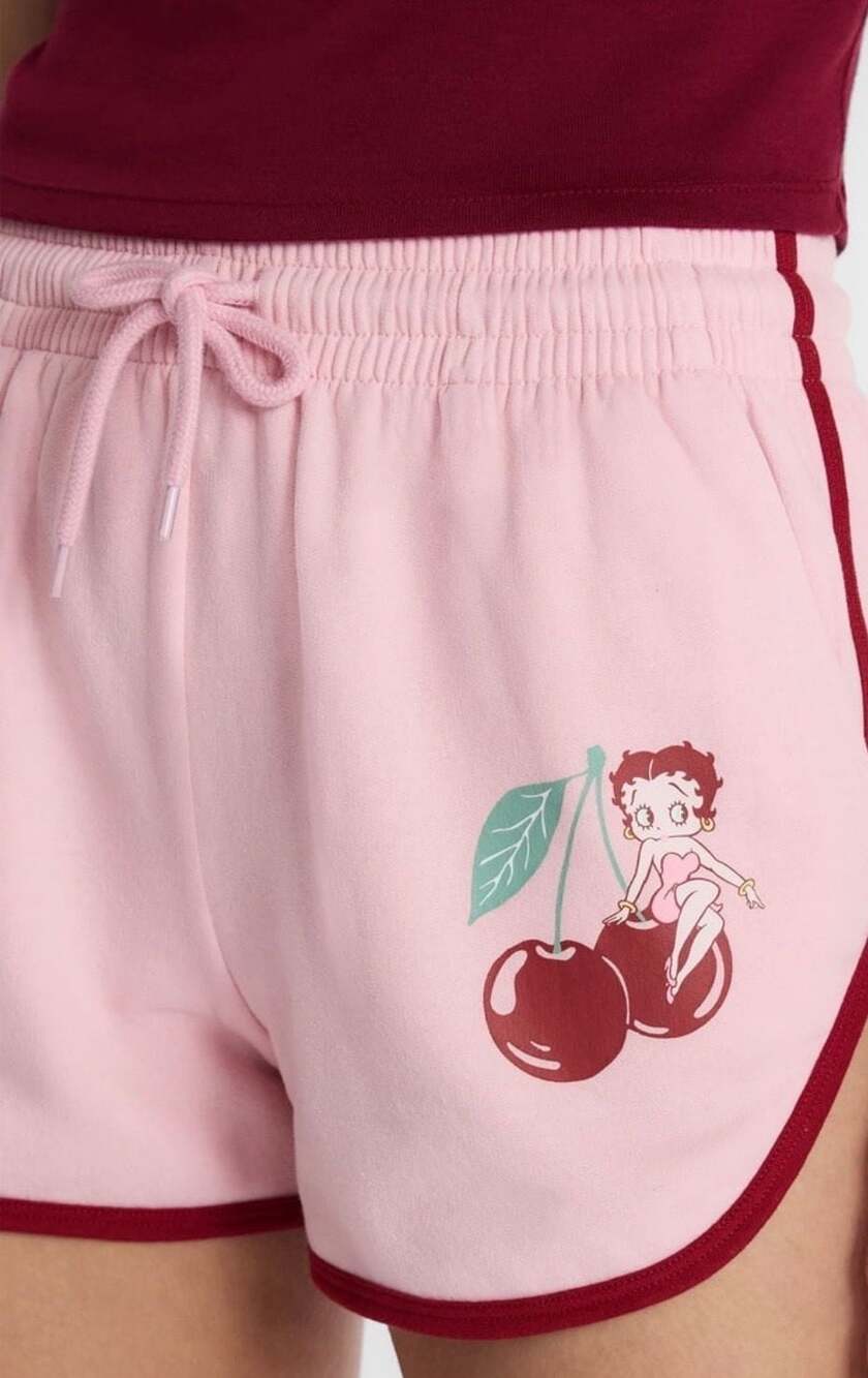 Betty Boop Women's Graphic Fleece Dolphin Shorts - Picture 4 of 5